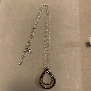 Lia Sophia Necklace Silver And Black